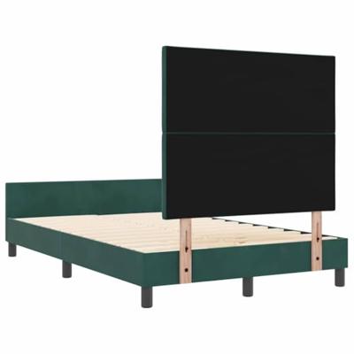 Bedframe met hoofdeinde Donkergroen 120 x 190 cm Fluweel