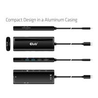 Club 3D USB Gen 1 Type-C 8-in-1 MST Dual 4K60Hz Display Travel Dock dockingstation - thumbnail