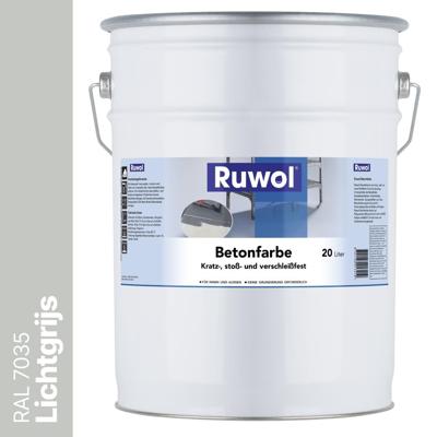 Ruwol Betonverf Lichtgrijs (RAL 7035) 20 liter