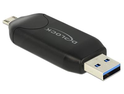 Delock 91734 Externe geheugenkaartlezer USB-A Zwart