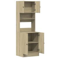 Keukenkast 60x50x180 cm bewerkt hout sonoma eikenkleurig - thumbnail