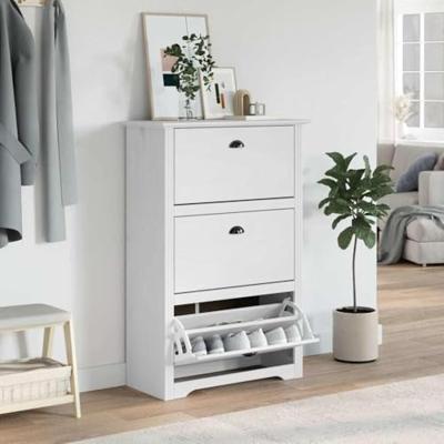 Schoenenrek BODO 80x35x118 cm wit Schoenenrek BODO 80x35x118 cm wit