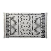 Tapijt DKD Home Decor Zwart Wit Ikat (120 x 180 x 0,7 cm) - thumbnail