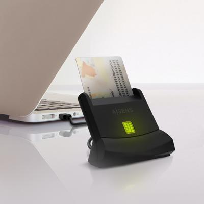ID/SIP-kaartlezer Aisens ASCR-SN05-BK Zwart - thumbnail