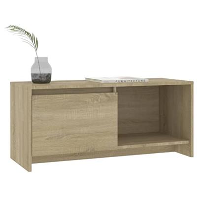 Tv-meubel 90x35x40 cm bewerkt hout sonoma eikenkleurig