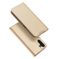 Dux Ducis - Samsung Galaxy A14 5G - Slim bookcase hoesje - Goud - thumbnail