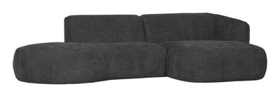 WOOOD Loungebank 'Polly' Rechts, Woven, kleur Grijs