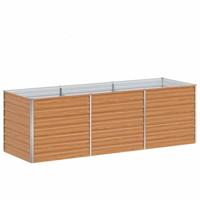 Verhoogde plantenbak Licht Bruin 240 x 80 x 77 cm - thumbnail