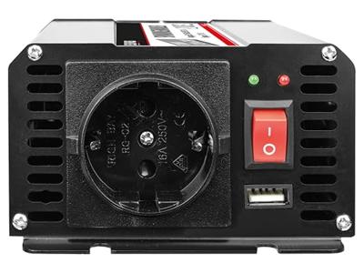 Eufab 300W 12 230V Omvormer 12 V/DC - 230 V/AC