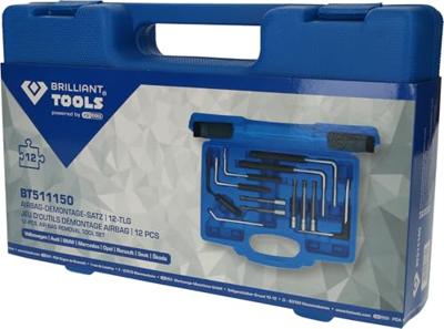 Brilliant Tools BT511150 Set voor demontage van de airbag, 12-delig Brilliant Tools BT511150 Set voor demontage van de airbag, 12-delig