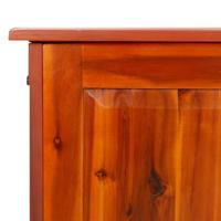 Opbergkist met deksel massief acaciahout bruin - thumbnail