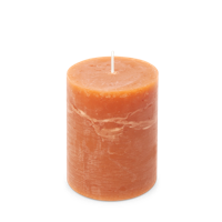 Kaars rustiek 80/110 mm oranje Spaas - Spaas - thumbnail