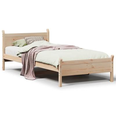 Bedframe zonder matras massief grenenhout 90x190 cm