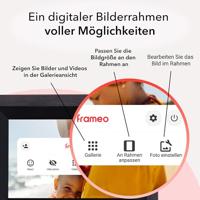 Rollei Smart Frame WiFi 105 Wooden Bl - thumbnail