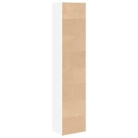 Boekenkast 40x30x189 cm bewerkt hout wit - thumbnail