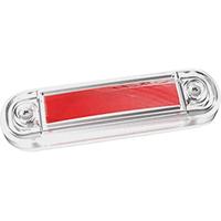 Fristom Markeringslicht Open kabeleinden Markeringslicht Achter 12 V, 24 V Rood Transparant - thumbnail