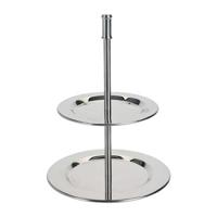 Etagere 2 laags rvs - thumbnail