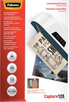 Fellowes lamineerhoes Capture125 ft A4, 250 micron (2 x 125 micron), pak van 100 stuks, zelfklevend - thumbnail