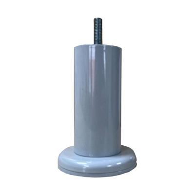 Stalen meubelpoot grijs rond ø 4,2 cm en hoogte 10 cm (M8)