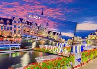 Ghent at Twilight - België Puzzel 1000 Stukjes - thumbnail