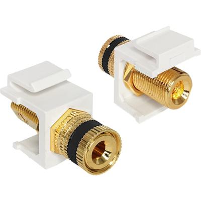 DeLOCK Keystone module binding post > thread nut black