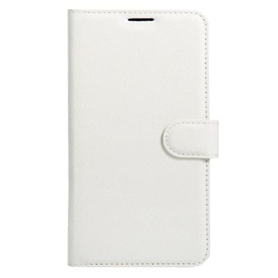 Voor ARCHOS 55 Helium Ultra Litchi textuur horizontale Flip lederen draagtas met houder & kaartsleuven & portemonnee (wit)
