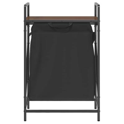 Wasmand 1 vak met plank bruin eikenkleurig