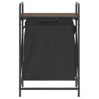 Wasmand 1 vak met plank bruin eikenkleurig - thumbnail