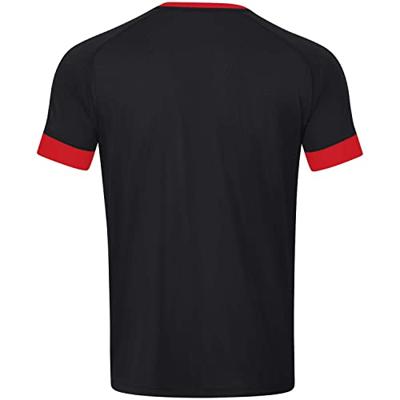 JAKO 4214K Shirt Celtic Melange Km Kids - Zwart/Sportrood - 128