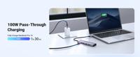Ugreen 15596 laptop dock & poortreplicator Bedraad USB 3.2 Gen 1 (3.1 Gen 1) Type-A + Type-C Aluminium - thumbnail