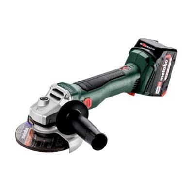 Metabo W 18 L BL 9-125 | Accu Haakse Slijper | 18V | 125mm | 10000 /min | 2 Li-Power accu-packs en lader | in metaBOX 602374510