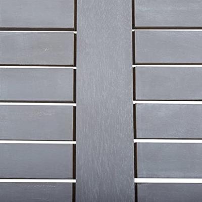 VidaXL Tuintafel 80x80x74 cm massief acaciahout grijs