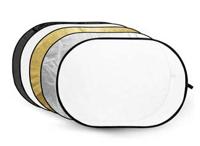 Godox reflectieschermen 5-in-1 Gold, Silver, Black, White, Translucent - 150x200cm - thumbnail