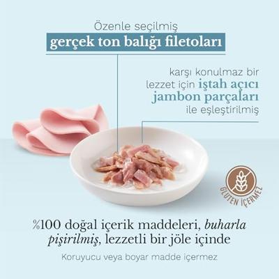 Can jelly tuna&ham 85g - Malanico - thumbnail