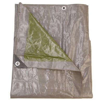 Afdekzeil 5 x 8 meter grijs/groen 140 gr/m2