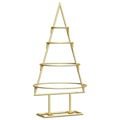 Metalen kerstboom met standaard Goud 60 cm Poedergecoat staal Metalen kerstboom met standaard Goud 60 cm Poedergecoat staal