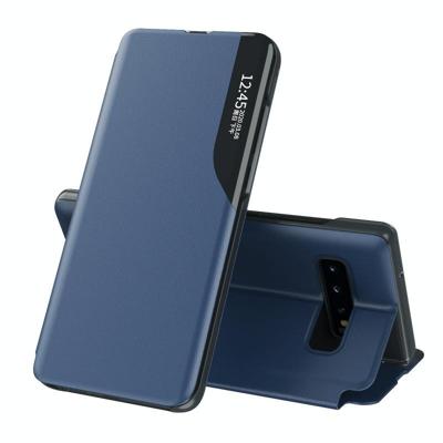 Voor Samsung Galaxy S10 Side Display Magnetic Shockproof Horizontale Flip Lederen behuizing met houder(blauw) Voor Samsung Galaxy S10 Side Display Magnetic Shockproof Horizontale Flip Lederen behuizing met houder(blauw)