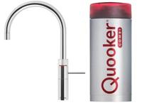 Quooker Fusion round met COMBI+ boiler 3-in-1 kokend water kraan Chroom - thumbnail