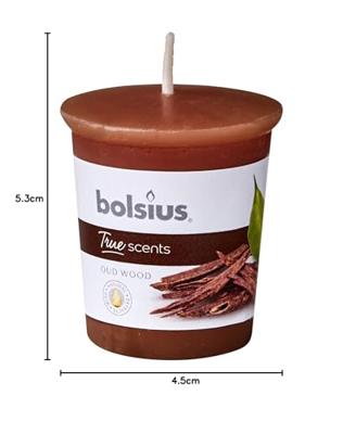 Votive 53/45 rond True Scents Oud Wood Bolsius - Bolsius