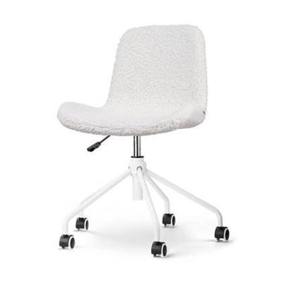 Nolon Nout-Fé Bureaustoel Teddy Gebroken Wit - Stof - Wit Onderstel Nolon Nout-Fé Bureaustoel Teddy Gebroken Wit - Stof - Wit Onderstel