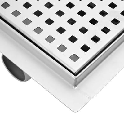 VidaXL Dot doucheafvoer zilver 20 x 20 cm roestvrij staal 304 VidaXL Dot doucheafvoer zilver 20 x 20 cm roestvrij staal 304