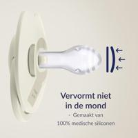 Difrax LOVI Fopspeen Dynamisch 18m+ Prime Glow Ivory Blush - thumbnail