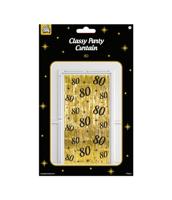 Classy Feestgordijn 80 Jaar Goud - thumbnail