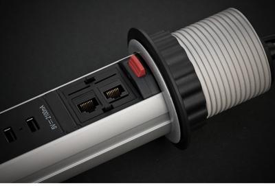 Tower Power 3x Schuko | 2x USB | 2x cat-6