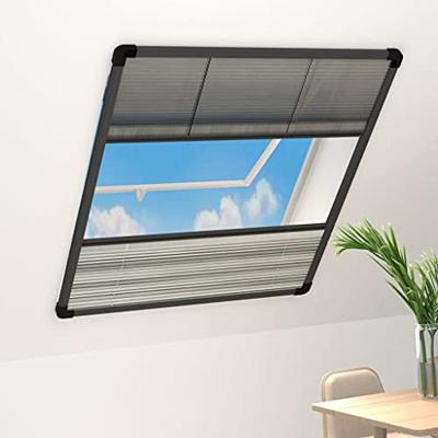 VidaXL Raamhor plissé met verduistering 80x100 cm aluminium VidaXL Raamhor plissé met verduistering 80x100 cm aluminium