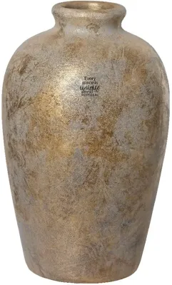 Decoris vaas aardewerk deco 19x30cm koper