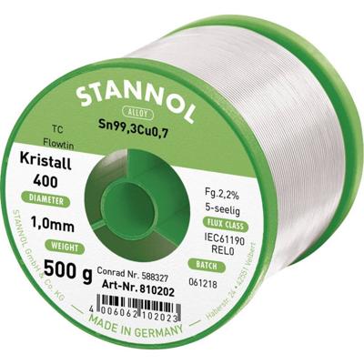 Stannol Ecology TC Soldeertin, loodvrij Spoel Sn99,3Cu0,7 REL0 100 g 1 mm Stannol Ecology TC Soldeertin, loodvrij Spoel Sn99,3Cu0,7 REL0 100 g 1 mm