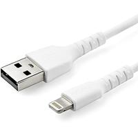 StarTech.com Premium USB-A naar Lightning Kabel 1m Wit - USB Type A naar Lightning Charge & Sync Oplaadkabel - Verstevigd met Aramide Vezels - Apple MFi Gecertificeerd - iPad Air iPhone12 (RUSBLTMM1M) - thumbnail