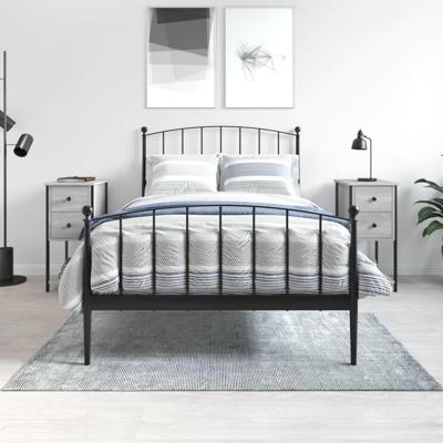 Nachtkastjes 2 st 32x42x70 cm bewerkt hout grijs sonoma eiken Nachtkastjes 2 st 32x42x70 cm bewerkt hout grijs sonoma eiken
