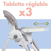 Multifunctionele kinderstoel - BAMBISOL - Liggend - Tot 3 jaar - Beige / Wit - thumbnail